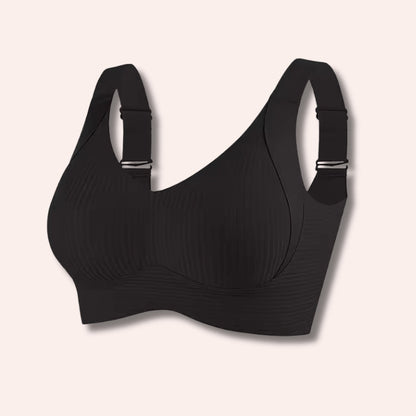 Sujetador sin aros ajustable de cuatro filas de color liso para mujer